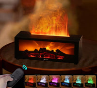 Premium Fireplace Humidifier – Elegant, Compact, 7 Colors, Remote Included”